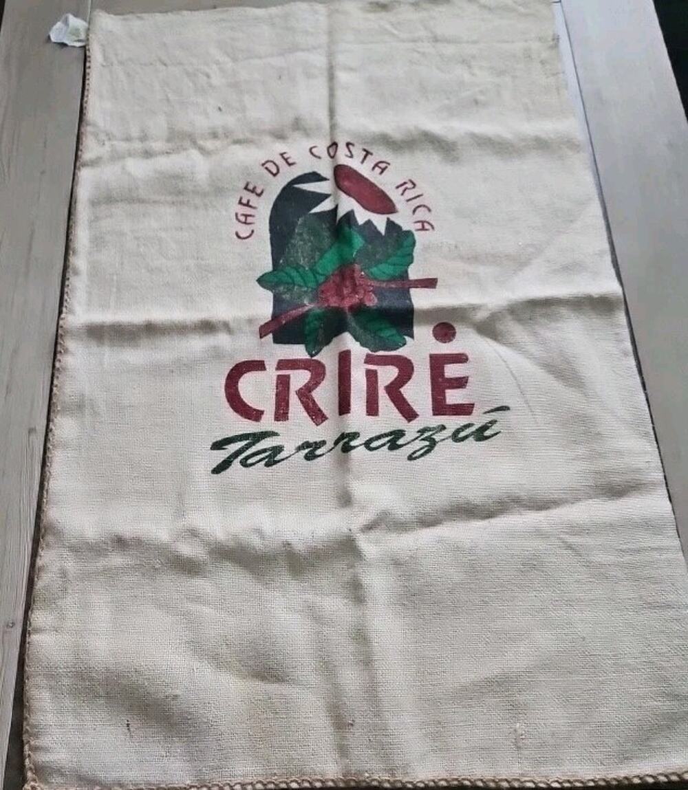 Cafe De Costa Rica La Pastora Tarrazu~28x40 COFFEE BEANS Sack Burlap Jute Bag